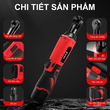 Bộ cờ lê đa năng máy siết bu lông siêu cứng chống rỉ mở bulong vít ống nước - sửa nhà, bảo hành 1 năm, chỉ 659.000đ 8