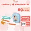 Bộ Cọ Rửa Bình Sữa 6 Món Có Hộp Đựng – Dễ Mang Du Lịch, Vệ Sinh Nhanh, Tiện Lợi
