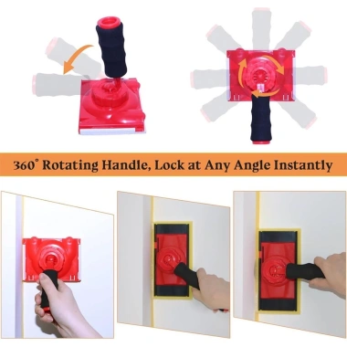 Bộ cọ sơn tay cầm xoay 360 độ - Bàn chải lông 7, 5 màu đỏ PP, chỉ 464.200 VND 8