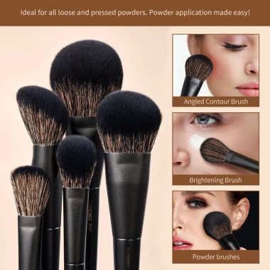 Bộ cọ trang điểm FORESEE POP 14 chiếc + kem nền Kabuki đen, đường viền, kem che khuyết điểm, phấn mắt - Giá chỉ 823.020 VND 3 Bộ cọ trang điểm FORESEE POP 14 chiếc + kem nền Kabuki đen, đường viền, kem che khuyết điểm, phấn mắt - Giá chỉ 823.020 VND 3