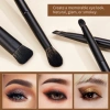 Bộ cọ trang điểm FORESEE POP 14 chiếc + kem nền Kabuki đen, đường viền, kem che khuyết điểm, phấn mắt - Giá chỉ 823.020 VND 5