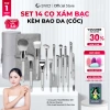 Bộ cọ trang điểm GUVIET 14 cây màu xám bạc kèm bao da, giá ưu đãi 334.410₫