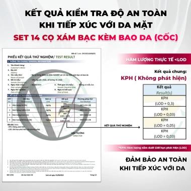 Bộ cọ trang điểm GUVIET 14 cây màu xám bạc kèm bao da, giá ưu đãi 334.410₫