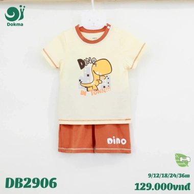 Bộ Cổ Tròn Cộc Tay 8-13kg cho Bé Trai/Gái Dokma Giá ưu đãi 129k 6 Bộ Cổ Tròn Cộc Tay 8-13kg cho Bé Trai/Gái Dokma Giá ưu đãi 129k 6