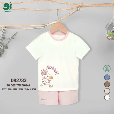 Bộ Cổ Tròn Cộc Tay 8-13kg cho Bé Trai/Gái Dokma Giá ưu đãi 129k 9 Bộ Cổ Tròn Cộc Tay 8-13kg cho Bé Trai/Gái Dokma Giá ưu đãi 129k 9