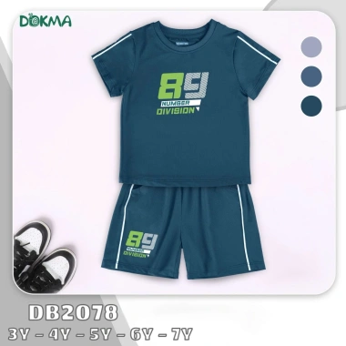 Bộ Cổ Tròn Cộc Tay Dokma DB2.809/DB2.830 cho bé 3-7 tuổi 13-25kg Giá ưu đãi 239k