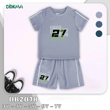 Bộ Cổ Tròn Cộc Tay Dokma DB2.809/DB2.830 cho bé 3-7 tuổi 13-25kg Giá ưu đãi 239k
