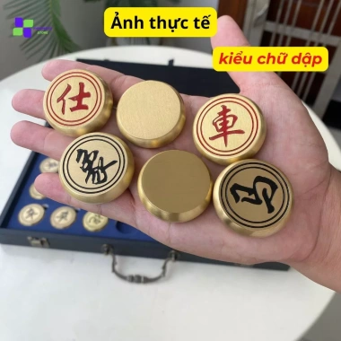 Bộ cờ tướng đồng vàng nguyên khối - Hộp da cao cấp, giá ưu đãi 3,699,000₫ 10 Bộ cờ tướng đồng vàng nguyên khối - Hộp da cao cấp, giá ưu đãi 3,699,000₫ 10
