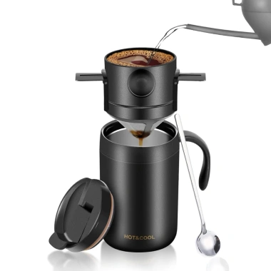 Bộ cốc 2 lớp + phin pha cà phê 2in1 cắm trại - Tặng thìa khuấy - 350.000đ Bộ cốc 2 lớp + phin pha cà phê 2in1 cắm trại - Tặng thìa khuấy - 350.000đ