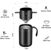 Bộ cốc 2 lớp + phin pha cà phê 2in1 cắm trại - Tặng thìa khuấy - 350.000đ 5