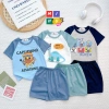 Bộ Cộc Bé Trai Cotton Cao Cấp In Cartoon Kute 3 Màu - Giá Ưu Đãi 84k 2