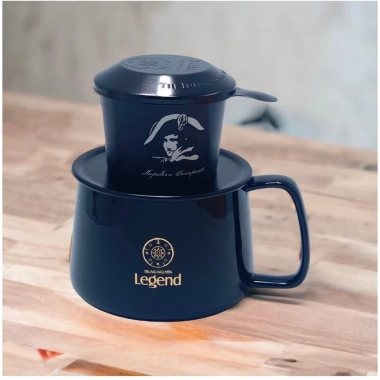 Bộ Cốc Gốm Sứ & Phin Pha Cà Phê Nhôm Đen Trung Nguyên – Giá chỉ 340.000 VNĐ