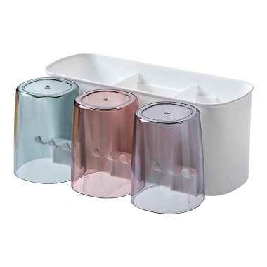 Bộ cốc kiêm giá để bàn chải dán tường + sticker, nhả kem tự động - Giá chỉ 25.500₫ 4