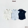 Bộ Cộc Polo Dry Nhanh Thêu Thỏ Obebi - Thời Trang Hè cho Bé Trai & Bé Gái 8-22kg
