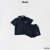 Bộ Cộc Polo Dry Nhanh Thêu Thỏ Obebi - Thời Trang Hè cho Bé Trai & Bé Gái 8-22kg 4