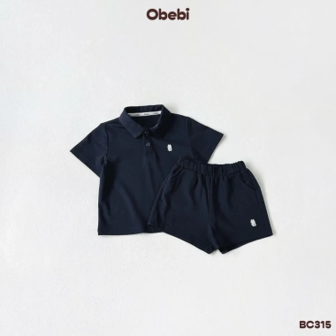 Bộ Cộc Polo Dry Nhanh Thêu Thỏ Obebi - Thời Trang Hè cho Bé Trai & Bé Gái 8-22kg 4