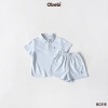 Bộ Cộc Polo Dry Nhanh Thêu Thỏ Obebi - Thời Trang Hè cho Bé Trai & Bé Gái 8-22kg 5