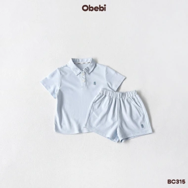 Bộ Cộc Polo Dry Nhanh Thêu Thỏ Obebi - Thời Trang Hè cho Bé Trai & Bé Gái 8-22kg 5