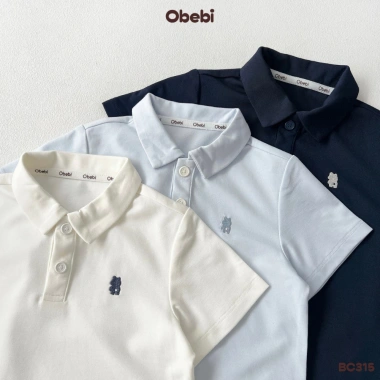 Bộ Cộc Polo Dry Nhanh Thêu Thỏ Obebi - Thời Trang Hè cho Bé Trai & Bé Gái 8-22kg 8