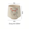 Bộ cốc sứ mèo tráng men tiểu cổ bóng mịn, uống trà, nước, kèm hộp đựng - Giá ưu đãi 370.000đ 9