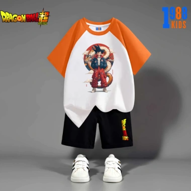 Bộ cộc tay bé trai Songoku 7 Viên Ngọc Rồng cotton size 15-40kg giảm còn 169k