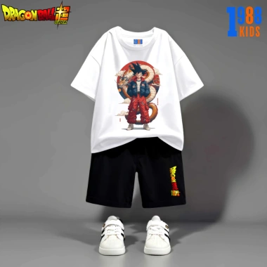 Bộ cộc tay bé trai Songoku 7 Viên Ngọc Rồng cotton size 15-40kg giảm còn 169k