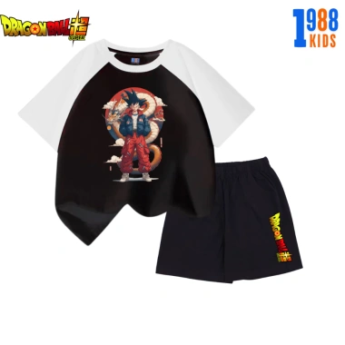Bộ cộc tay bé trai Songoku 7 Viên Ngọc Rồng cotton size 15-40kg giảm còn 169k