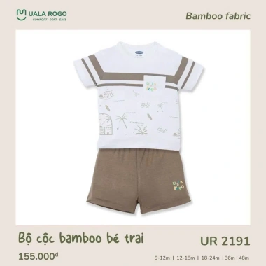 Bộ Cộc Tay Bé Trai Uala UR2.212-UR2.191 8.5-20kg 9-48 Tháng - Giảm Giá Đến 150k