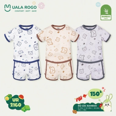 Bộ Cộc Tay Bé Trai Uala UR2.212-UR2.191 8.5-20kg 9-48 Tháng - Giảm Giá Đến 150k