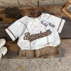 Bộ cộc tay bé trai và cổ trụ Baseball, quần sành điệu, cotton mềm mát hút mồ hôi - Giá chỉ 173.900₫