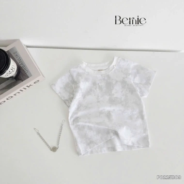 Bộ cộc tay bé trai + vòng cổ họa tiết loang, cotton thoáng mát hè, giảm còn 209k 7