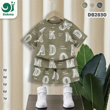 Bộ Cộc Tay Cổ Tròn Bé Trai 13-25kg 3-7 tuổi Dokma Thể Thao - Giá Giảm 189.000đ