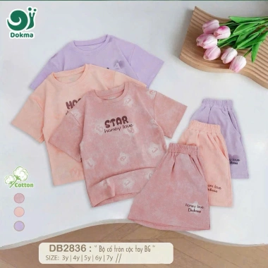 Bộ Cộc Tay Cotton Cổ Tròn Bé Trai & Bé Gái 13-25kg 3-7 tuổi Giá ưu đãi 219.000 3