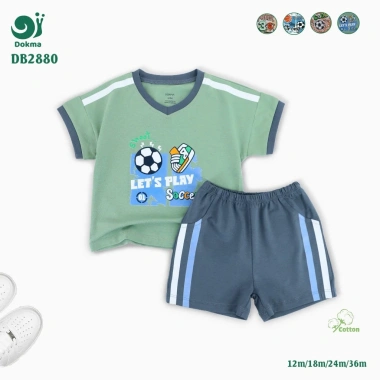 Bộ Cộc Tay Dokma Petit Mềm Mại 8-13kg 6-36 Tháng Thấm Hút Mồ Hôi Giá Giảm 119k
