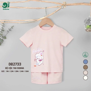 Bộ Cộc Tay Dokma Petit Mềm Mại 8-13kg 6-36 Tháng Thấm Hút Mồ Hôi Giá Giảm 119k