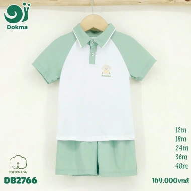 Bộ Cộc Tay DOKMA Thoáng Mát 9-14kg 9-48M Cho Bé Trai và Bé Gái - Giá Giảm 139k 2
