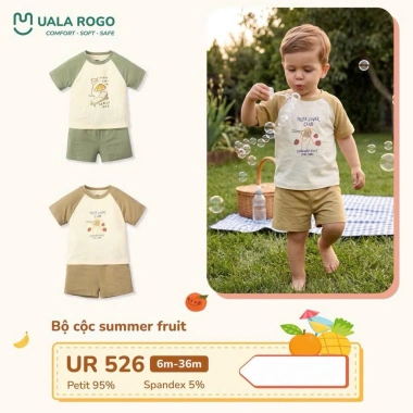 Bộ Cộc Tay Hoạ Tiết Đáng Yêu UalaRogo UR2.238 (6,5-16kg) - Giá ưu đãi 175k