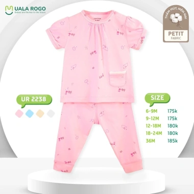 Bộ Cộc Tay Hoạ Tiết Đáng Yêu UalaRogo UR2.238 (6,5-16kg) - Giá ưu đãi 175k