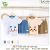 Bộ Cộc Tay Sợi Tre Dokma Judoby Cài Vai Bé Trai và Gái 9-13kg 9-36M - Giá ưu đãi 129k 4