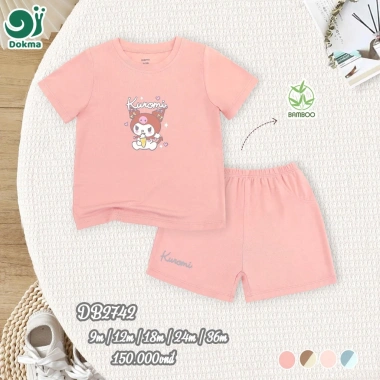 Bộ Cộc Tay Sợi Tre Dokma Judoby Cài Vai Bé Trai và Gái 9-13kg 9-36M - Giá ưu đãi 129k 9