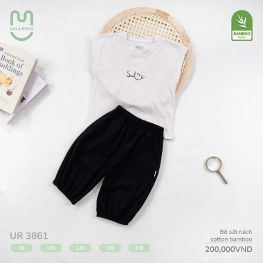 Bộ cộc tay Uala Rogo 11-25kg cho bé trai bé gái UR3.857 UR3.862 giảm còn 190.000đ