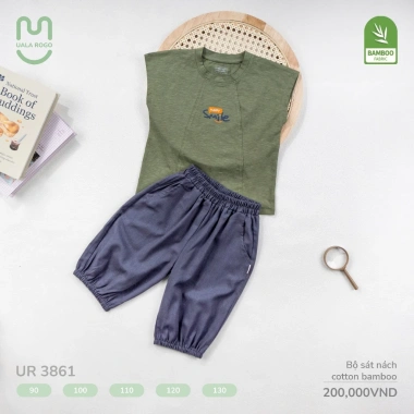 Bộ cộc tay Uala Rogo 11-25kg cho bé trai bé gái UR3.857 UR3.862 giảm còn 190.000đ
