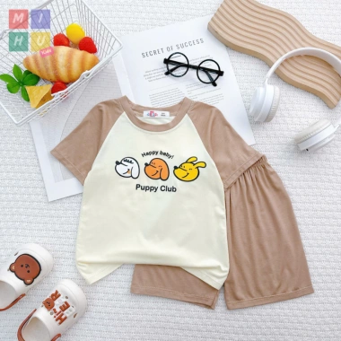 Bộ cộc thun lạnh cho bé trai và bé gái - Đồ dễ thương, thoáng mát, giảm giá 20% chỉ 75.000₫