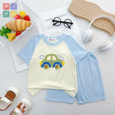Bộ cộc thun lạnh cho bé trai và bé gái - Đồ dễ thương, thoáng mát, giảm giá 20% chỉ 75.000₫