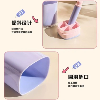 Bộ cốc vệ sinh du lịch - Cốc di động, kem, bàn chải, đánh răng, giảm 22% 6 Bộ cốc vệ sinh du lịch - Cốc di động, kem, bàn chải, đánh răng, giảm 22% 6