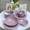 Bộ combo bát đĩa sứ pastel 2-4 người - Dễ thương, phù hợp Bếp Ấm Cúng, chỉ 173k 3