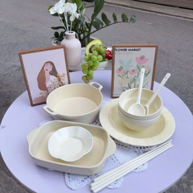 Bộ combo bát đĩa sứ pastel 2-4 người - Dễ thương, phù hợp Bếp Ấm Cúng, chỉ 173k 4 Bộ combo bát đĩa sứ pastel 2-4 người - Dễ thương, phù hợp Bếp Ấm Cúng, chỉ 173k 4