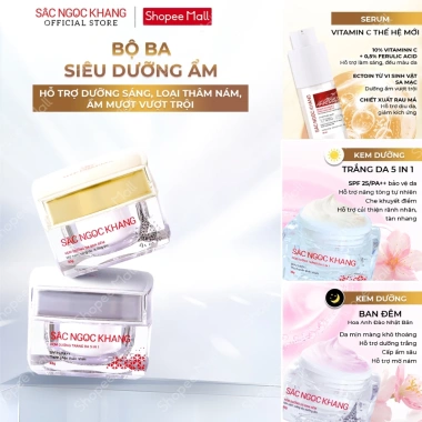 Bộ Combo Dưỡng Da Sắc Ngọc Khang – Serum Vitamin C Trắng Da + Kem Ban Ngày Đêm Giá 1.063.000
