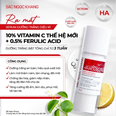 Bộ Combo Dưỡng Da Sắc Ngọc Khang – Serum Vitamin C Trắng Da + Kem Ban Ngày Đêm Giá 1.063.000