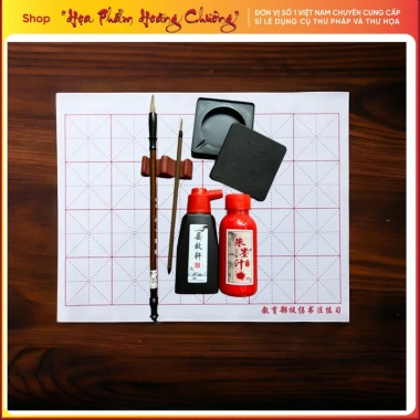 Bộ combo viết thư pháp thư họa giá rẻ giảm còn 150.000 đồng, đầy đủ bút, mực, giấy 2